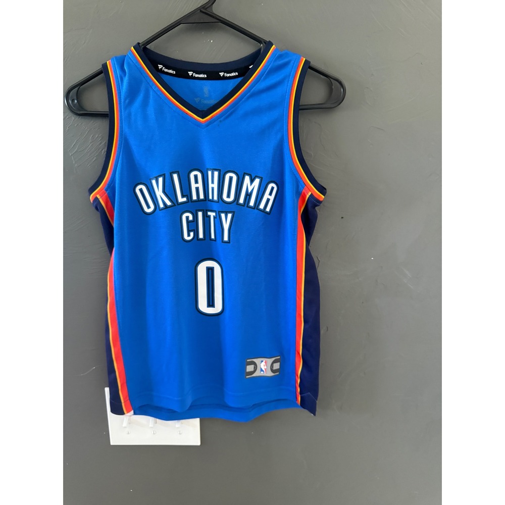 Kids Fanatics Russell Westbrook Oklahoma City Thunder NBA Jersey Blue Size S